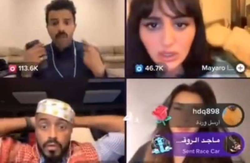 بالفيديو خادمة سعود القحطاني الهاربة تفاجئه بظهورها أثناء بث مباشر على التيك توك شاهد ردة